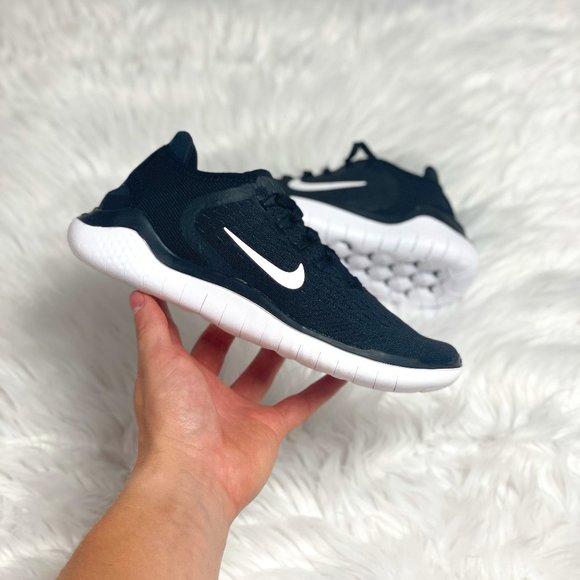 Nike Free RN 2018 Low Top Womens Running Shoes Black White 942837-001 NEW Multi - Picture 1 of 5